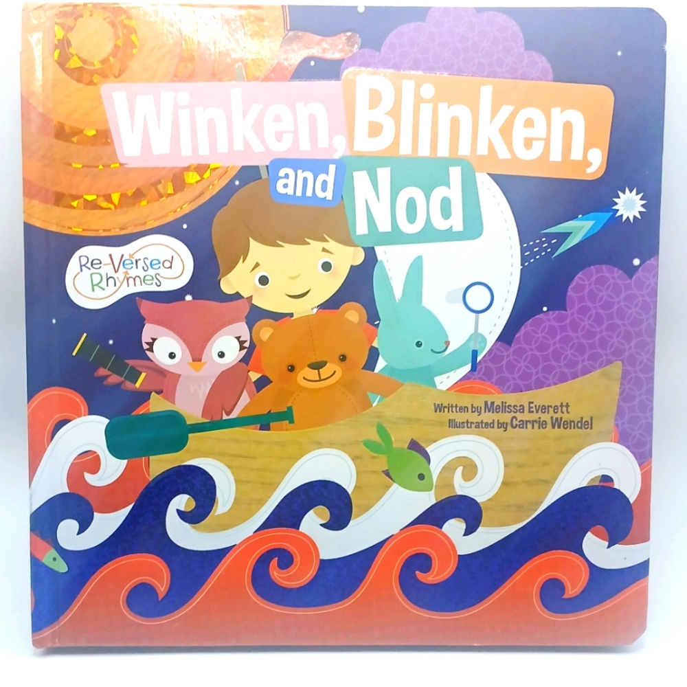 Winken Blinken and Nod (Nursery Rhymes) (Re-Versed Rhymes) - Board book - NEW